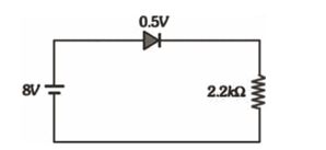 Circuit with battery, diode and resistor