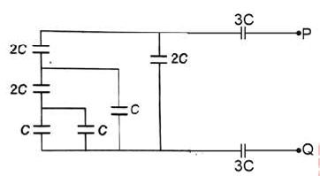 Capacitor network diagram