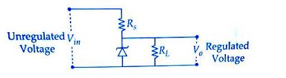 Zener diode voltage regulator circuit