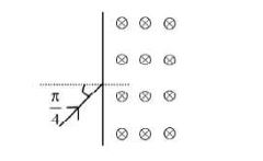 Particle entering a magnetic field
