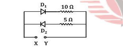 Diode circuit connected across X and Y